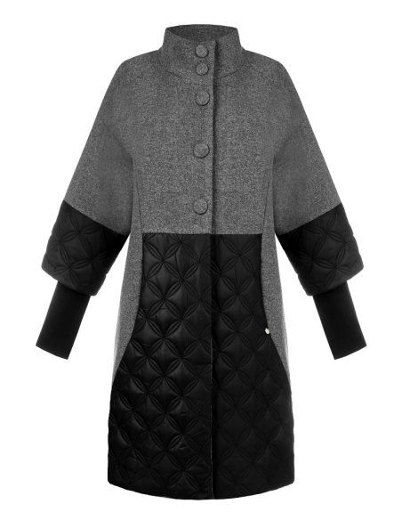 CAPPOTTO DONNA CON INSERTI