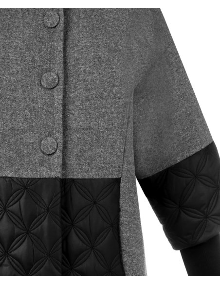 CAPPOTTO DONNA CON INSERTI