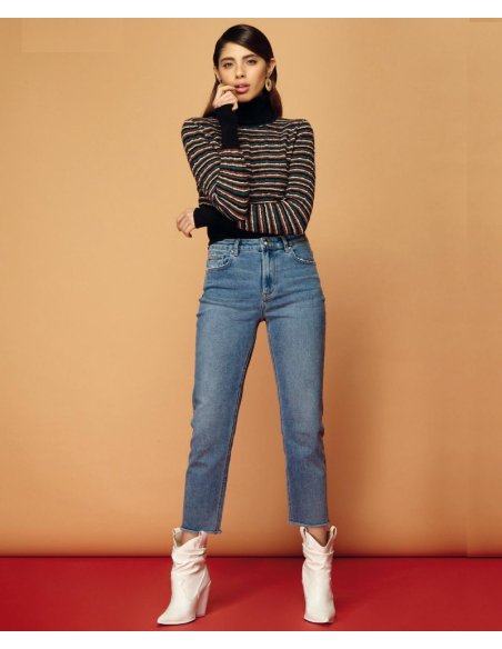 MAGLIA DOLCEVITA CORTO MULTICOLORE