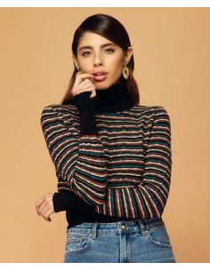 MAGLIA DOLCEVITA CORTO MULTICOLORE 2