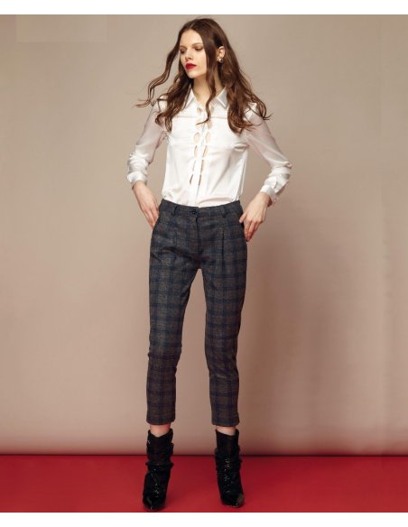 PANTALONE TASCHE A FILO PUNTO MILANO