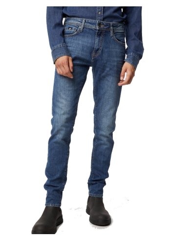 JEANS 5 TASCHE SAX ZIP