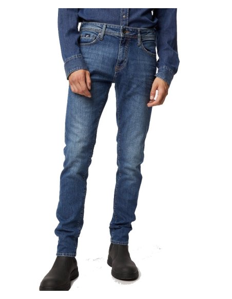 JEANS 5 TASCHE SAX ZIP