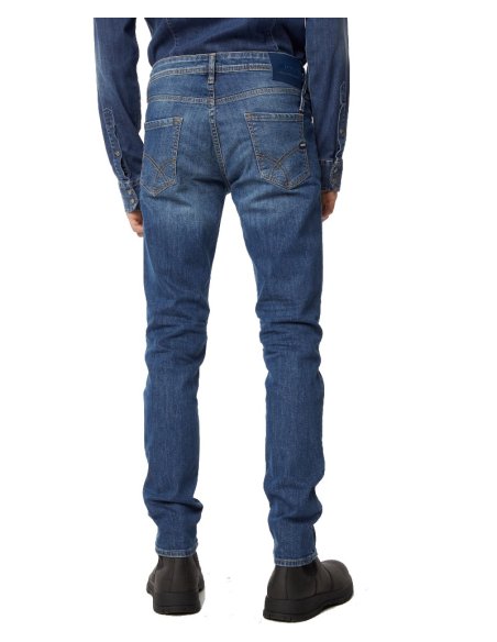 JEANS 5 TASCHE SAX ZIP