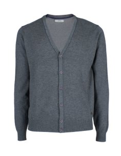 CARDIGAN UOMO SCOLLO A V TOPPE GOMITI