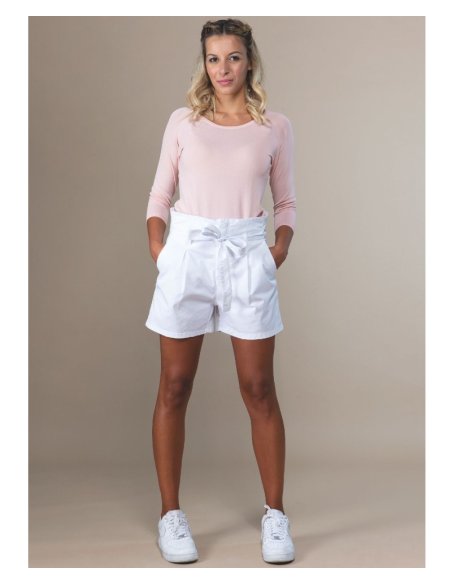 SHORT CON CINTA GABARDINA