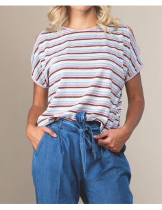 MAGLIA RIGATA CON OMERI SCOPERTI 2