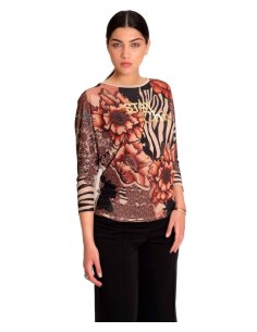 MAGLIA M/L STAMPA CHIC