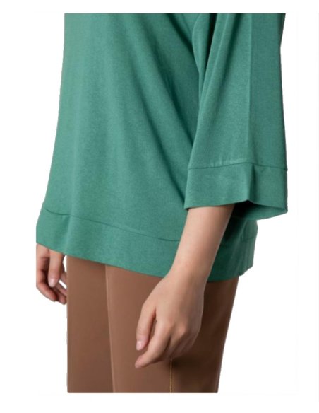 MAGLIA MANICA SCESA CON BORDINO