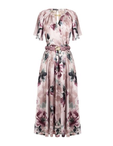 ABITO IN RASO FLOREALE