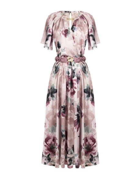 ABITO IN RASO FLOREALE