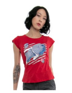 T-SHIRT DONNA GIROCOLLO M/C