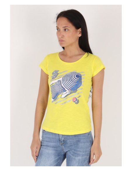 T-SHIRT DONNA GIROCOLLO M/C