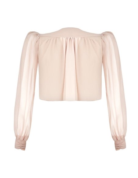 BLUSA MANICHE LUNGHE A SBUFFO