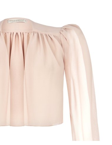 BLUSA MANICHE LUNGHE A SBUFFO