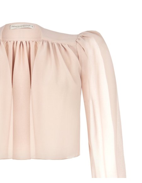 BLUSA MANICHE LUNGHE A SBUFFO