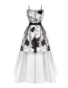 ABITO CORTO A COROLLA CON TULLE