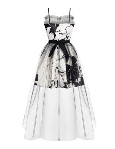 ABITO CORTO A COROLLA CON TULLE 2