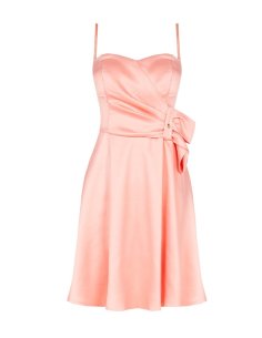 ABITO CORTO RASO CON FIOCCO