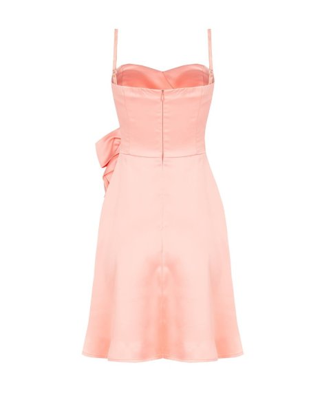 ABITO CORTO RASO CON FIOCCO