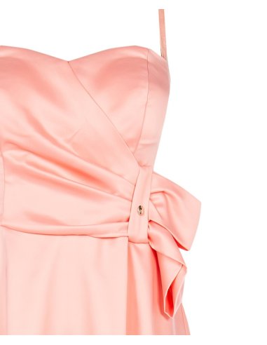 ABITO CORTO RASO CON FIOCCO