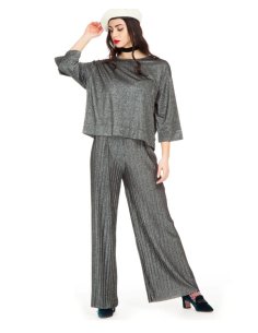 PANTALONE LAME`PLISSE`