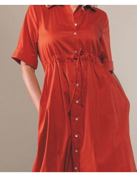 ABITO CON BOTTONI E LACCETTI