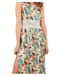 ABITO LUNGO CON SPACCHI FANTASIA 2