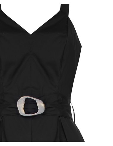 TUTA CROPPED IN COTONE CON CINTURA