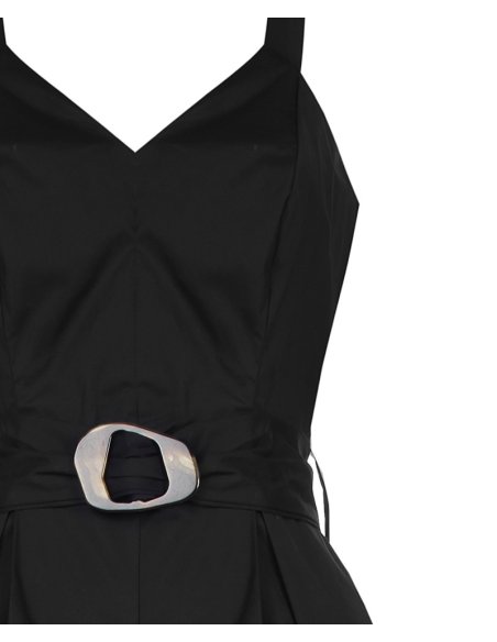 TUTA CROPPED IN COTONE CON CINTURA