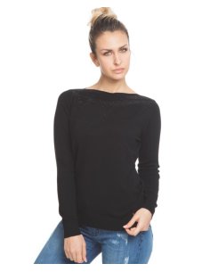 MAGLIA A BARCHETTA CON STRASS 2