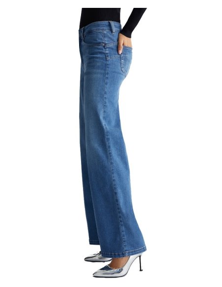 JEANS FLARE A VITA ALTA