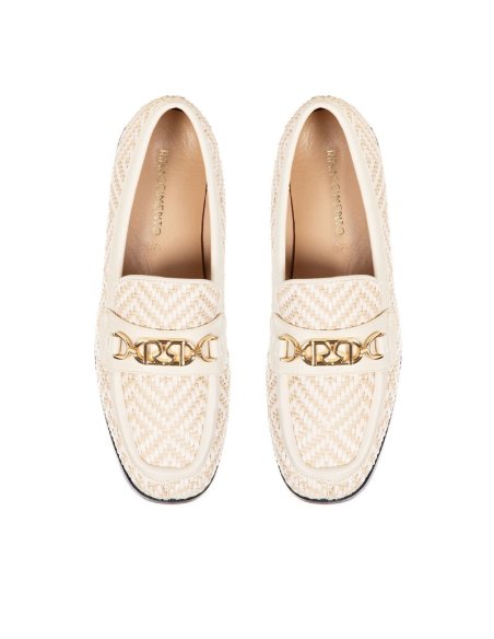 MOCASSINO EFFETTO RAFIA