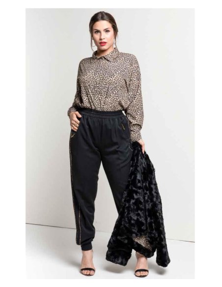 CAMICIA OVER MACULATA