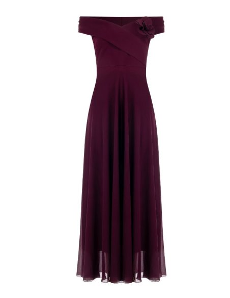 ABITO LUNGO IN SCUBA CREPE E GEORGETTE