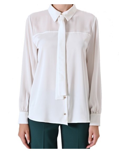 CAMICIA CON FIOCCO REMOVIBILE