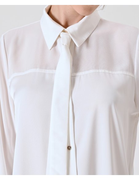 CAMICIA CON FIOCCO REMOVIBILE
