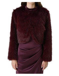 GIACCA CORTA EFFETTO PELLICCIA