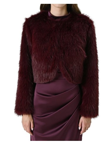 GIACCA CORTA EFFETTO PELLICCIA