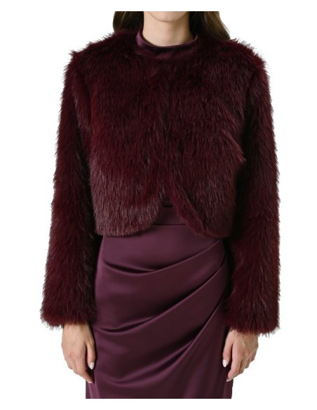 GIACCA CORTA EFFETTO PELLICCIA