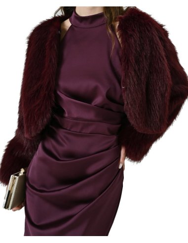 GIACCA CORTA EFFETTO PELLICCIA