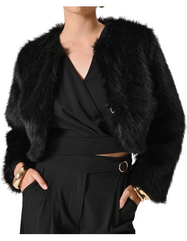 GIACCA CORTA EFFETTO PELLICCIA