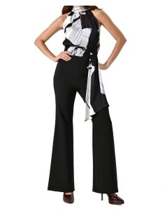 TUTA CON CORPINO IN RASO BLACK & WHITE