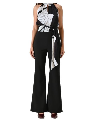 TUTA CON CORPINO IN RASO BLACK & WHITE