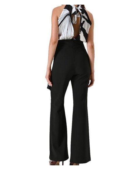 TUTA CON CORPINO IN RASO BLACK & WHITE