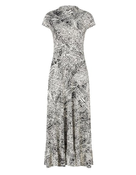 ABITO LUNGO ADERENTE CON BALZA IN FONDO