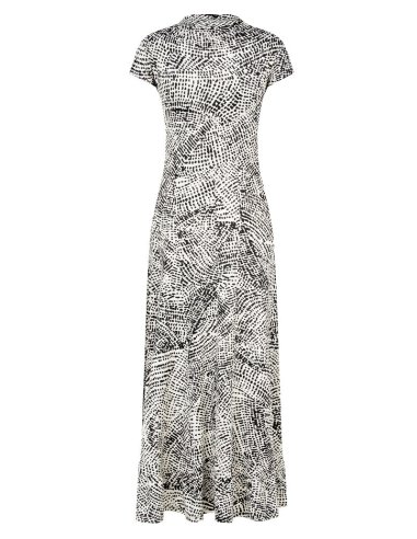 ABITO LUNGO ADERENTE CON BALZA IN FONDO