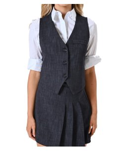 GILET IN PUNTO MILANO FIAMMATO