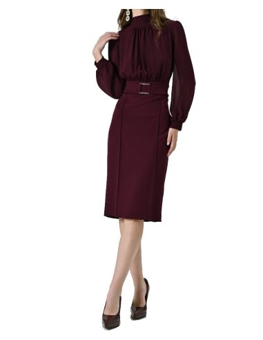 ABITO A TUBINO CON FIBBIA GEOMETRICA