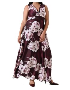 ABITO CURVY LUNGO STAMPA FLOREALE